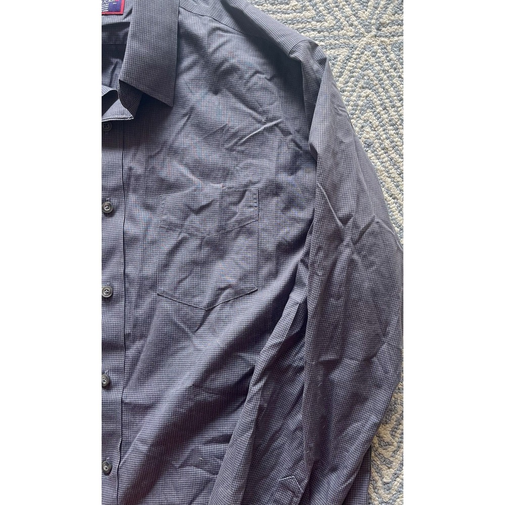 UNTUCKit Long‎ Sleeve Button Shirt - Gray Check - Medium - Picture 3 of 5